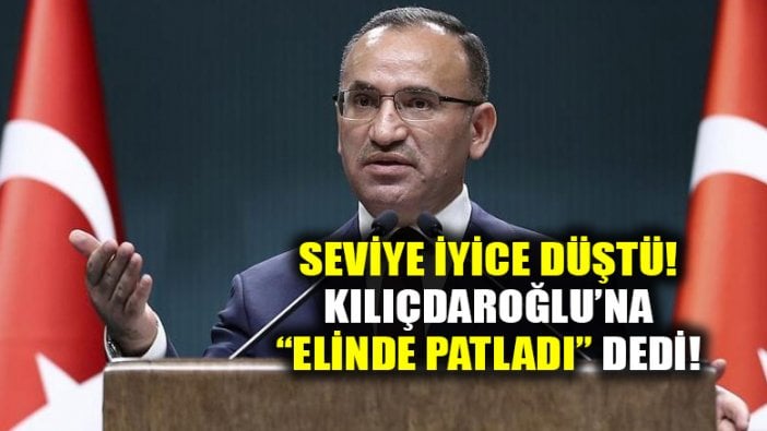 Hükûmet sözcüsü Bozdağ seviyeyi iyice düşürdü: "Elinde patlayan..."