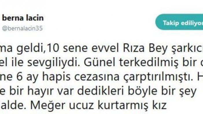 Berna Laçin'den çok konuşulacak Reza Zarrab tweeti!