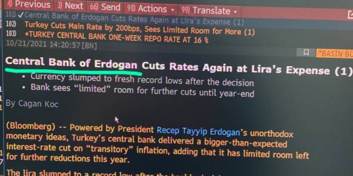 Bloomberg: Erdoğan'ın Merkez Bankası yine faiz indirdi