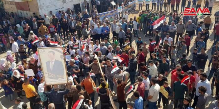 Halep'te Türkiye karşıtı protesto