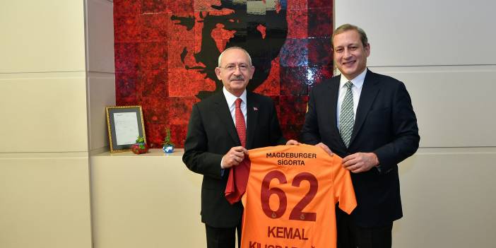 Kılıçdaroğlu, Galatasaray Başkanı Burak Elmas ile bir araya geldi