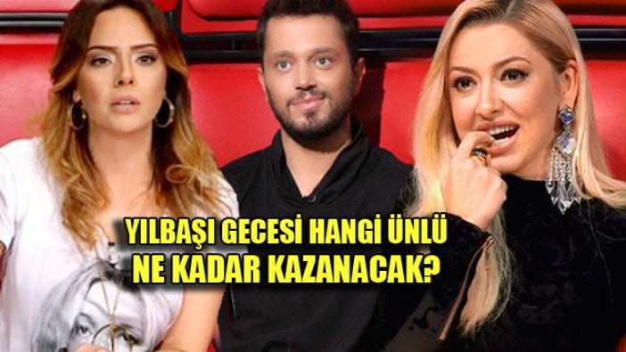 Yılbaşı gecesi hangi ünlü ne kadar kazanacak? Nerede sahne alacak?