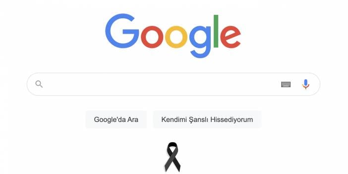 Google, Atatürk’ü siyah kurdele ile andı