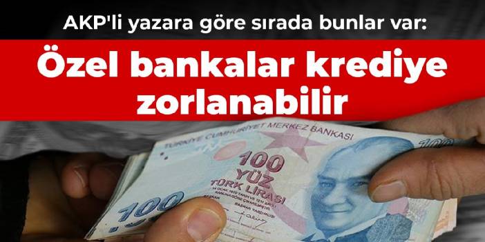 Özel bankalar krediye zorlanabilir