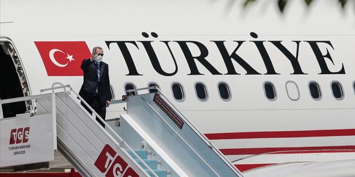 Cumhurbaşkanı Erdoğan Türkmenistan'a gitti