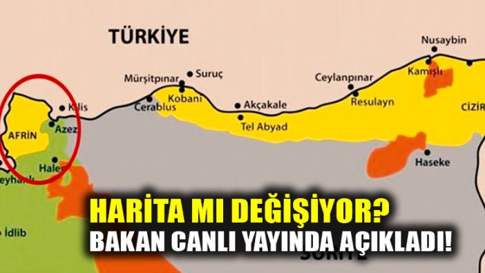 Harita mı değişiyor? Bakan'dan açıklama!