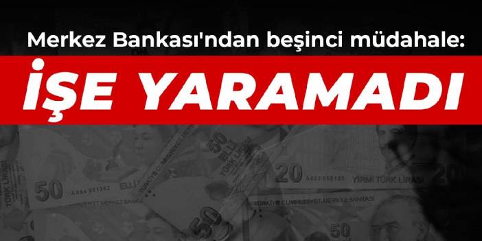 Merkez Bankası'ndan beşinci müdahale: İşe yaramadı