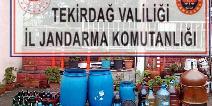 Tekirdağ'da 360 litre 'sahte içki' ele geçirildi