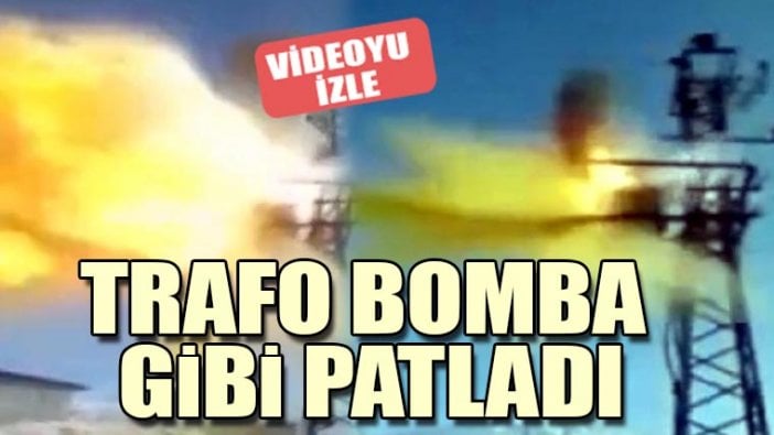 Ağrı'da trafo bomba gibi patladı