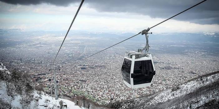 Bursa'da teleferik seferlerine ara verildi