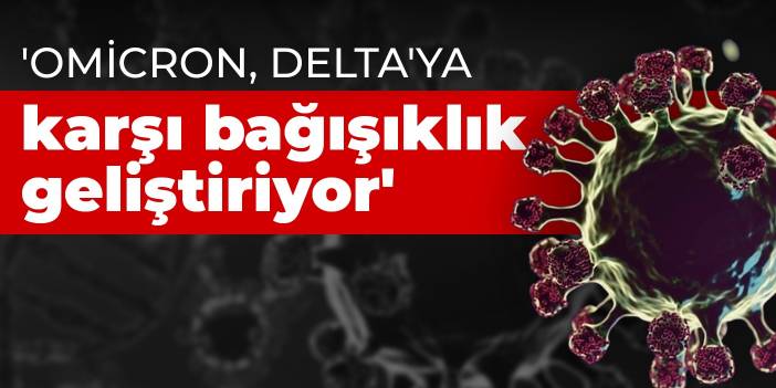 'Omicron, Delta'ya karşı bağışıklık geliştiriyor'