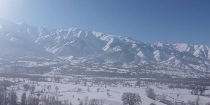 Yedisu'da kar manzaraları