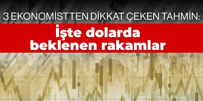 3 ekonomistten dikkat çeken tahmin: İşte dolarda beklenen rakamlar