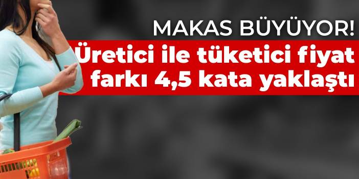 Makas büyüyor! Üretici ile tüketici fiyat farkı 4,5 kata yaklaştı