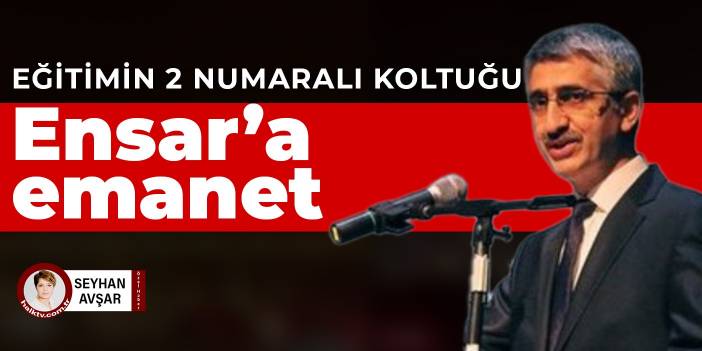 Eğitimin 2 numaralı koltuğu Ensar’a emanet