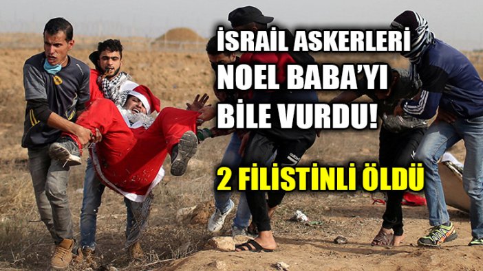 İsrail askerleri Noel Baba kıyafeti giyen filistinli bir genci vurdu!