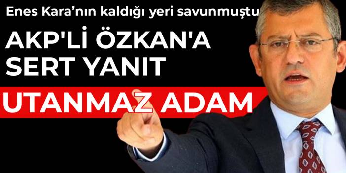 AKP'li Özkan'a Özgür Özel'den sert yanıt: Utanmaz adam