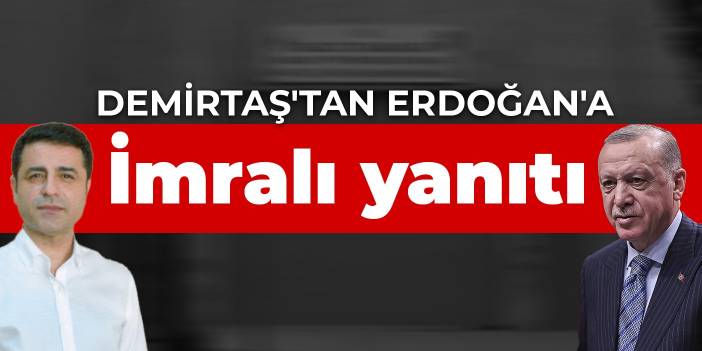 Demirtaş'tan Erdoğan'a İmralı yanıtı