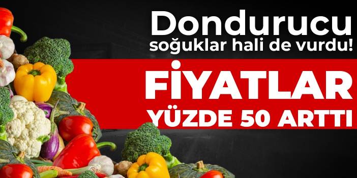 Dondurucu soğuklar hali de vurdu! Fiyatlar yüzde 50 arttı