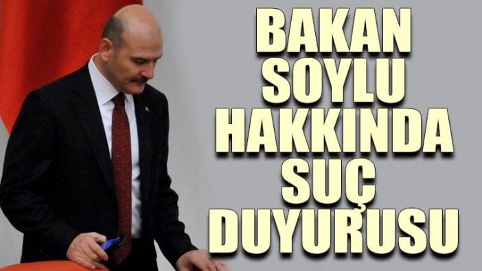 Özgür Özel'den Süleyman Soylu hakkında suç duyurusu