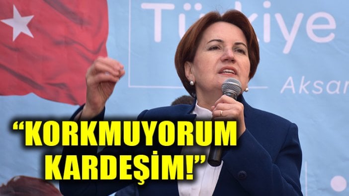 Meral Akşener'in 696 sayılı KHK'ya tepkisi sürüyor: Korkmuyorum kardeşim!