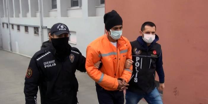 Polisi görünce uyuşturucuyu damdan aşağı attı