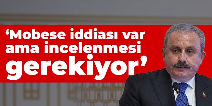 Şentop: Mobese iddiası var ama incelenmesi gerekiyor