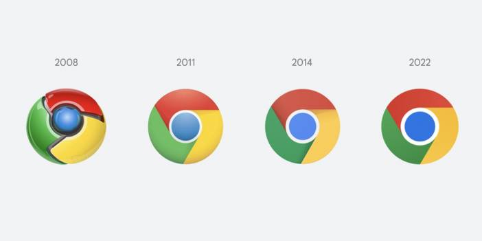 Google Chrome logosunu değiştirdi