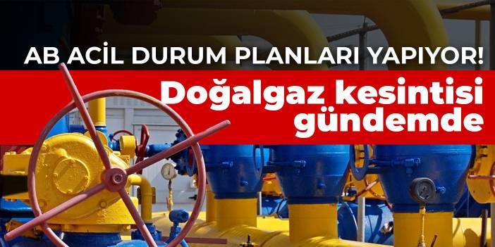 AB acil durum planları yapıyor! Doğalgaz kesintisi gündemde