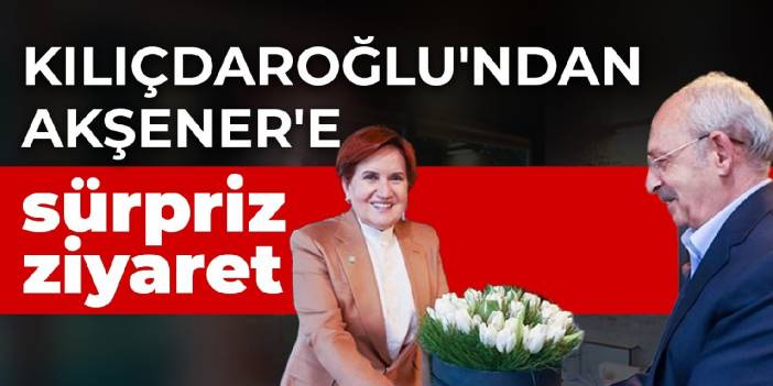 Kılıçdaroğlu'ndan Akşener'e sürpriz ziyaret