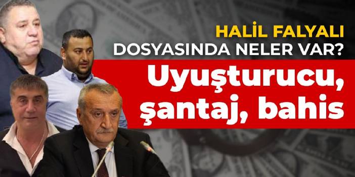 Halil Falyalı dosyasında neler var? Uyuşturucu , şantaj, bahis