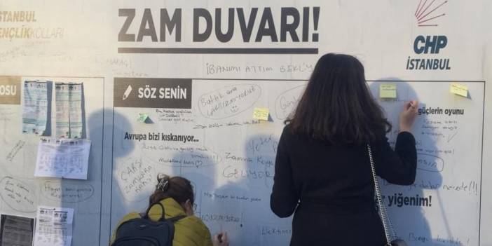 İstanbul’un tüm ilçelerinde açıldı! Vatandaşlar faturaları 'Zam Duvarı’na asıyor