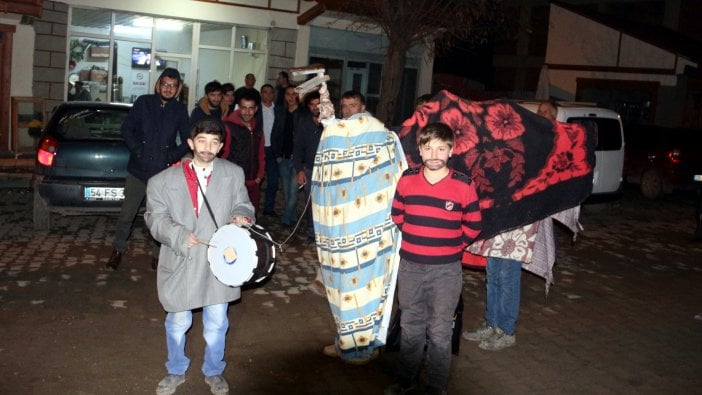 Erzurum'da develi yılbaşı kutlama geleneği...