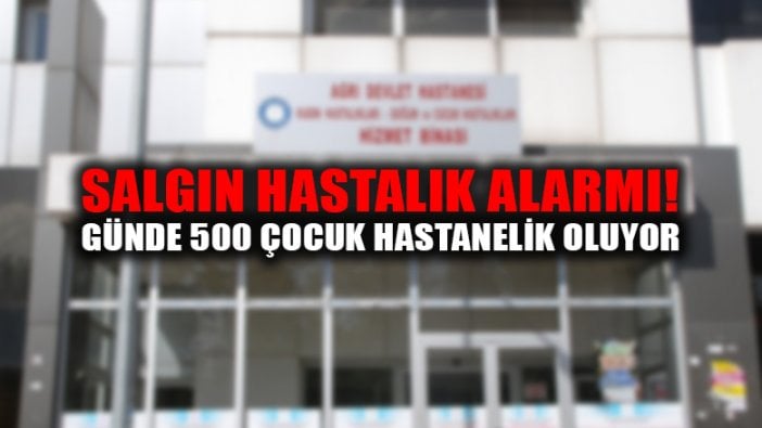 Salgın hastalık o İli vurdu! Günde 500 çocuk hastanelik oluyor!