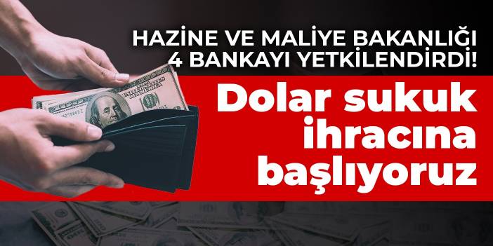 Hazine ve Maliye Bakanlığı 4 bankayı yetkilendirdi! Dolar sukuk ihracına başlıyoruz