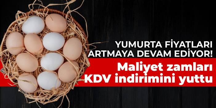 Yumurta fiyatları artmaya devam ediyor! Maliyet zamları KDV indirimini yuttu