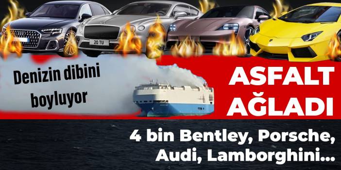 Asfalt ağladı: 4 bin Bentley, Porsche, Audi, Lamborghini.. Denizin dibini boylayacaklar