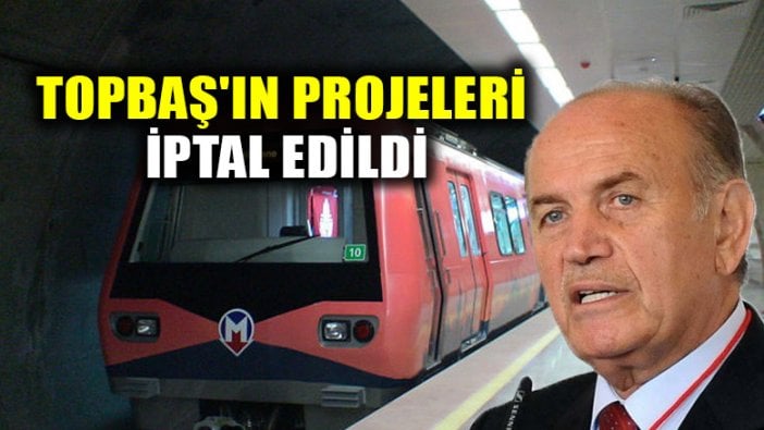 İstanbul Büyükşehir, Kadir Topbaş'ın projeleri iptal etti