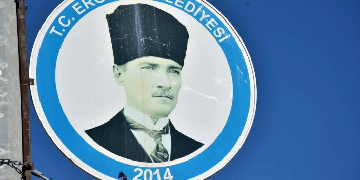 Atatürk resimli tabelaları kıran şüpheli, adli kontrolle serbest