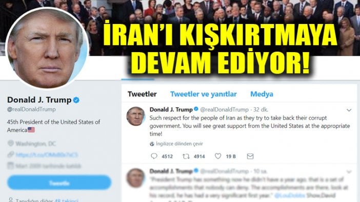 ABD'den, İran'daki olayları körükleyecek açıklama!