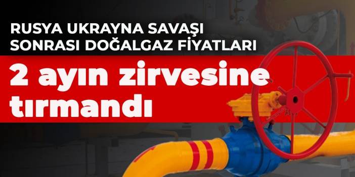 Rusya Ukrayna savaşı sonrası doğalgaz fiyatları 2 ayın zirvesine tırmandı