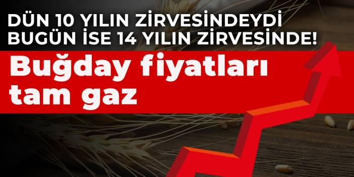 Dün 10 yılın zirvesindeydi bugün ise 14 yılın zirvesinde! Buğday fiyatları tam gaz