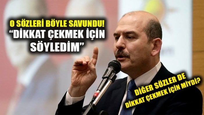 Süleyman Soylu o sözlerinden çabuk döndü!