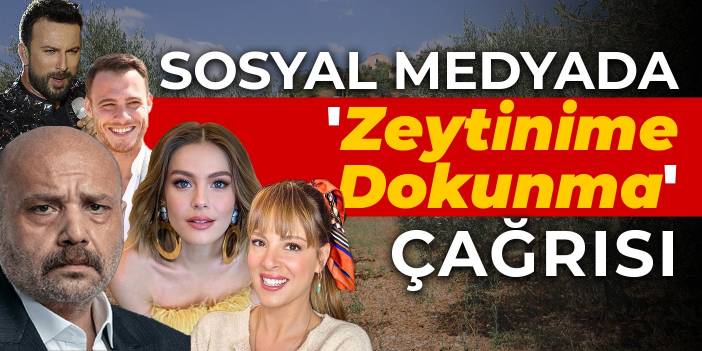 Sosyal medyada 'Zeytinime Dokunma' çağrısı