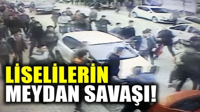 Liseliler sokaktaki kavgası meydan savaşına döndü!