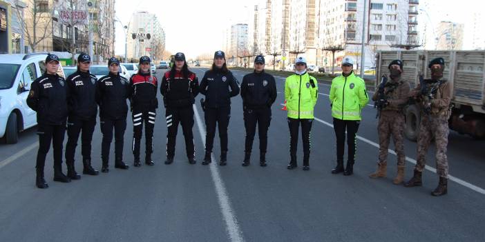 8 Mart'a özel kadınlardan oluşan polis timi