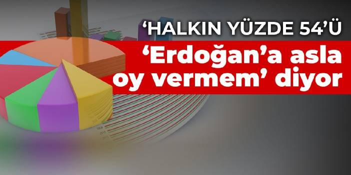 Son ankette Millet İttifakı öne geçti: Halkın yüzde 54’ü ‘Erdoğan’a asla oy vermem’ diyor