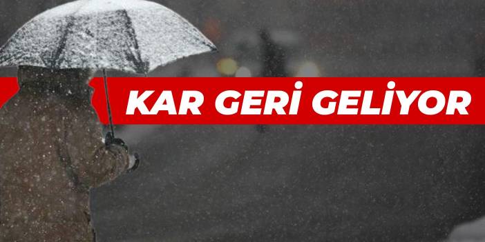 Kar geri geliyor