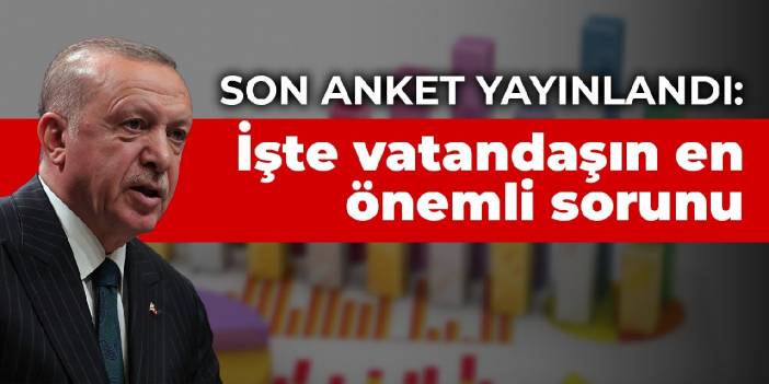 İşte son anket: Vatandaşın en önemli sorunu ekonomik kriz