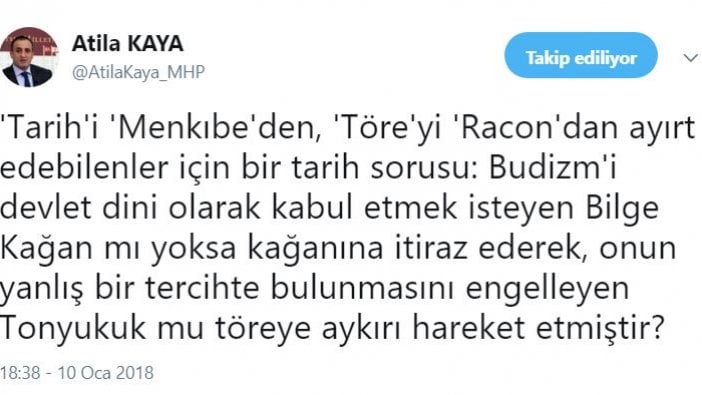 MHP'li Atila Kaya'dan, Devlet Bahçeli'ye "Bilge"li gönderme!